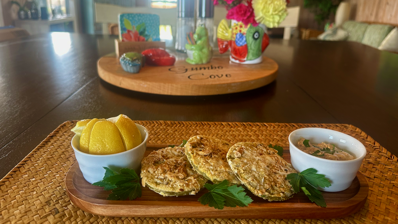 Baked (Not Fried) Green Tomatoes, the Zippy Cajun Way - Glover Gardens
